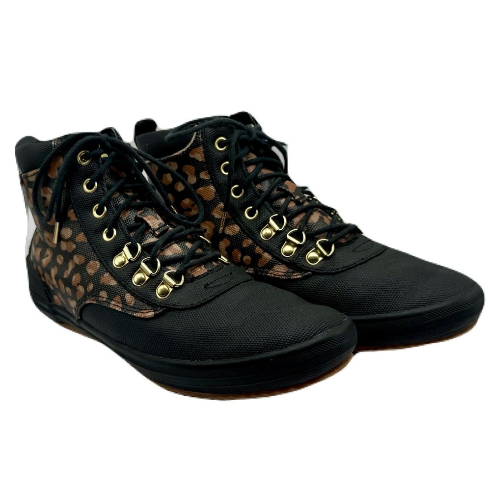 KEDS Black Leopard Scout II High Tops Sneakers Waterproof Rain Boots Size 7.5